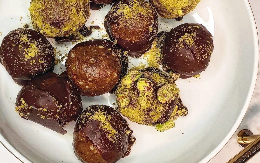Pistazien Energyballs, proteinreich und vegan