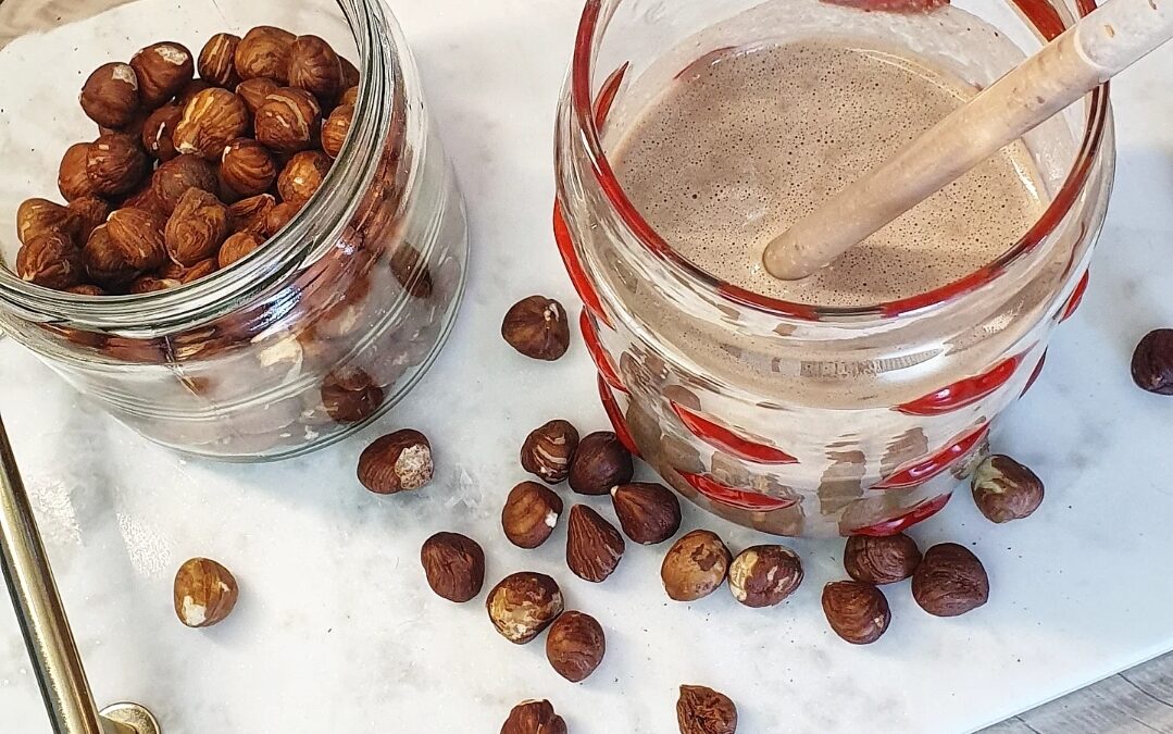 Haselnuss - Schoko - Smoothie, vegan und proteinreich