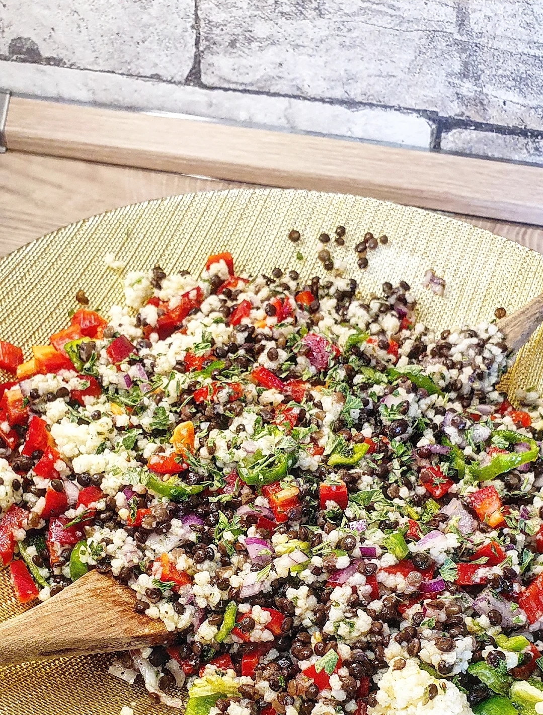 HIRSE - LINSEN - SALAT  vegan und proteinreich