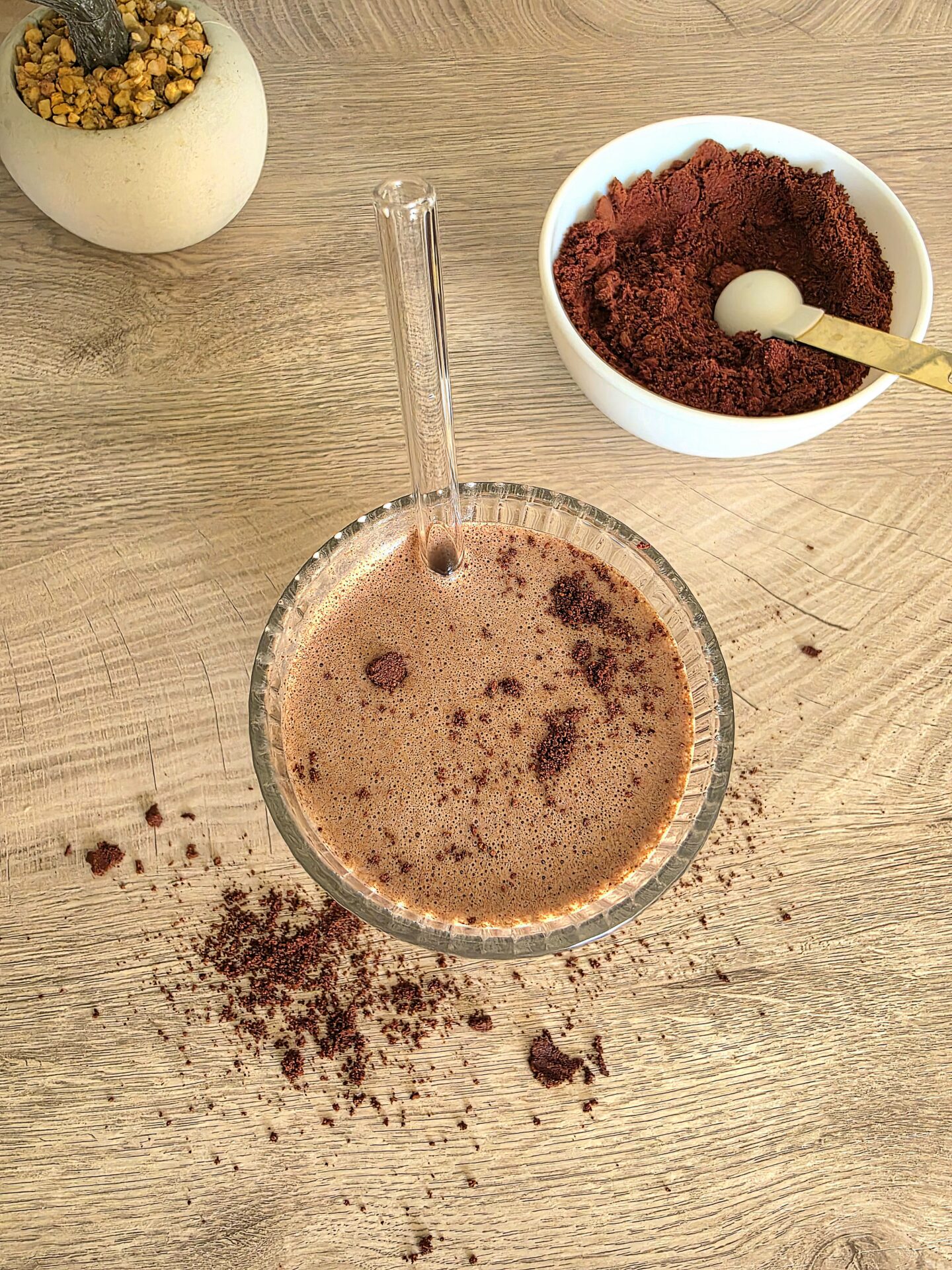 SCHOKO - PROTEIN - SMOOTHIE vegan und ohne raffinierten Zucker