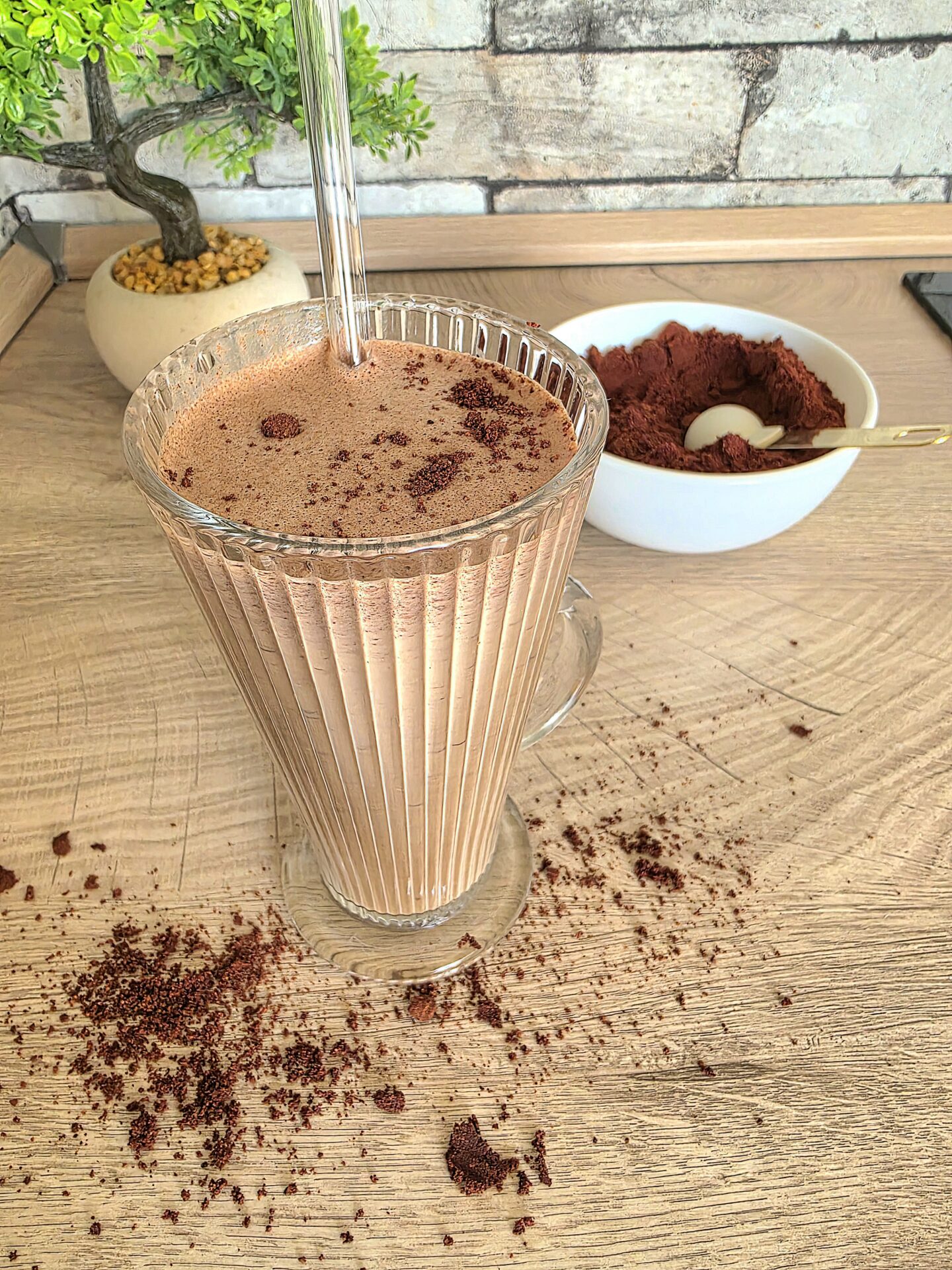 SCHOKO - PROTEIN - SMOOTHIE vegan und ohne raffinierten Zucker