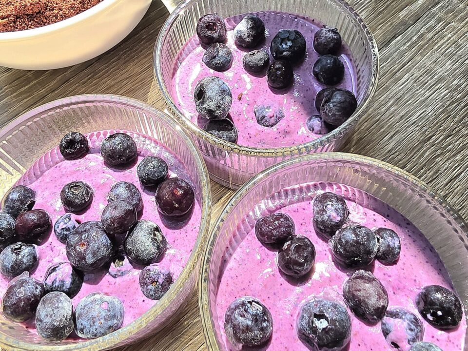 VEGANES BLAUBEER-EIS MIT KAKAONIBS