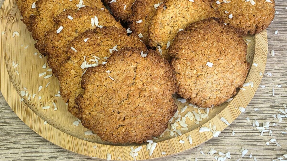 VEGANE KOKOS - KEKSE ohne Gluten und raffinierten Zucker